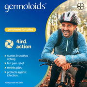 Germoloids Ointment 55ml active ingredient information panel