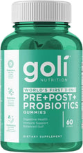 Gominolas de prebióticos, probióticos y postbióticos Goli Nutrition, 60 unidades