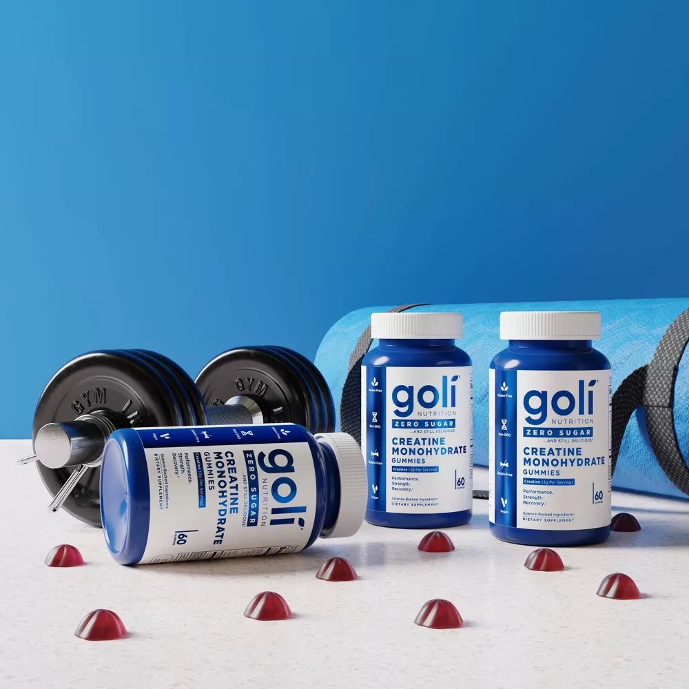 Goli Nutrition Zero Sugar Creatine Monohydrate Gummies 60 Count