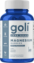 Gomitas Goli Nutrition Magnesio sin azúcar 260mg 60 unidades