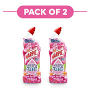 Harpic Active Fresh Pink Blossom Toilet Cleaning Gel 750ml Pack of 2