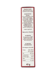 Origin Hazelnut Crunch Vegan Protein Bar ingredients and nutrition 45g