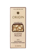 Barra vegana de proteína Origin sabor praliné de almendra 45g