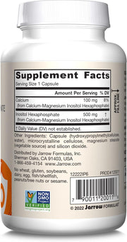 Barcode Image: Jarrow Formulas IP6 Inositol Hexaphosphate 500mg veggie capsules barcode 120 count