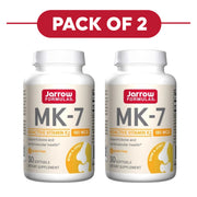 Jarrow Formulas MK-7 Vitamin K2 180mcg 30 Softgels Pack of 2