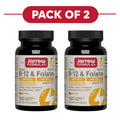 Jarrow Formulas Metil B-12 1000mcg y Folato 400mcg - 100 tabletas