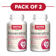 Jarrow Formulas Resveratrol 120 Veggie Capsules Pack of 2
