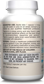 How to Use Image: Jarrow Formulas l theanine 100mg veggie capsules 60 count usage instructions empty stomach