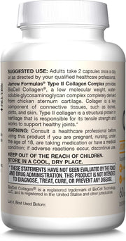 How to Use Image: Jarrow Formulas type II collagen complex 1000mg capsules 60 count usage instructions