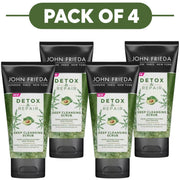 John Frieda Detox & Repair Deep Cleansing Hair Scrub 150ml Pack of 4