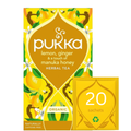 Té herbal orgánico Pukka de limón, jengibre y miel de Manuka 34g - 20 sobres