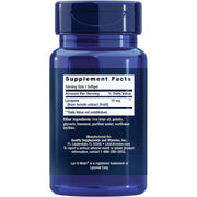 Life Extension Mega Lycopene 15mg 90 softgels bottle packaging showing supplement facts and ingredients, no flavour, 90 softgels