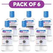 Listerine Total Care Extra Mild Mint Alcohol Free Mouthwash 500ml Pack of 6