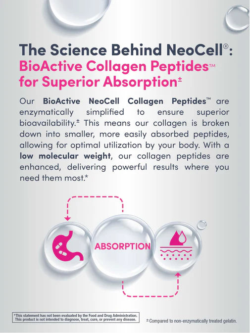 NeoCell Keratin & Collagen for Hair & Skin Support - 60 Capsules