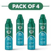 Mitchum Men's Ultimate 72H Active Ocean Aerosol 250ml Pack of 4