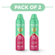 Mitchum Women's Ultimate 72H Bright Floral Aerosol 250ml Pack of 2