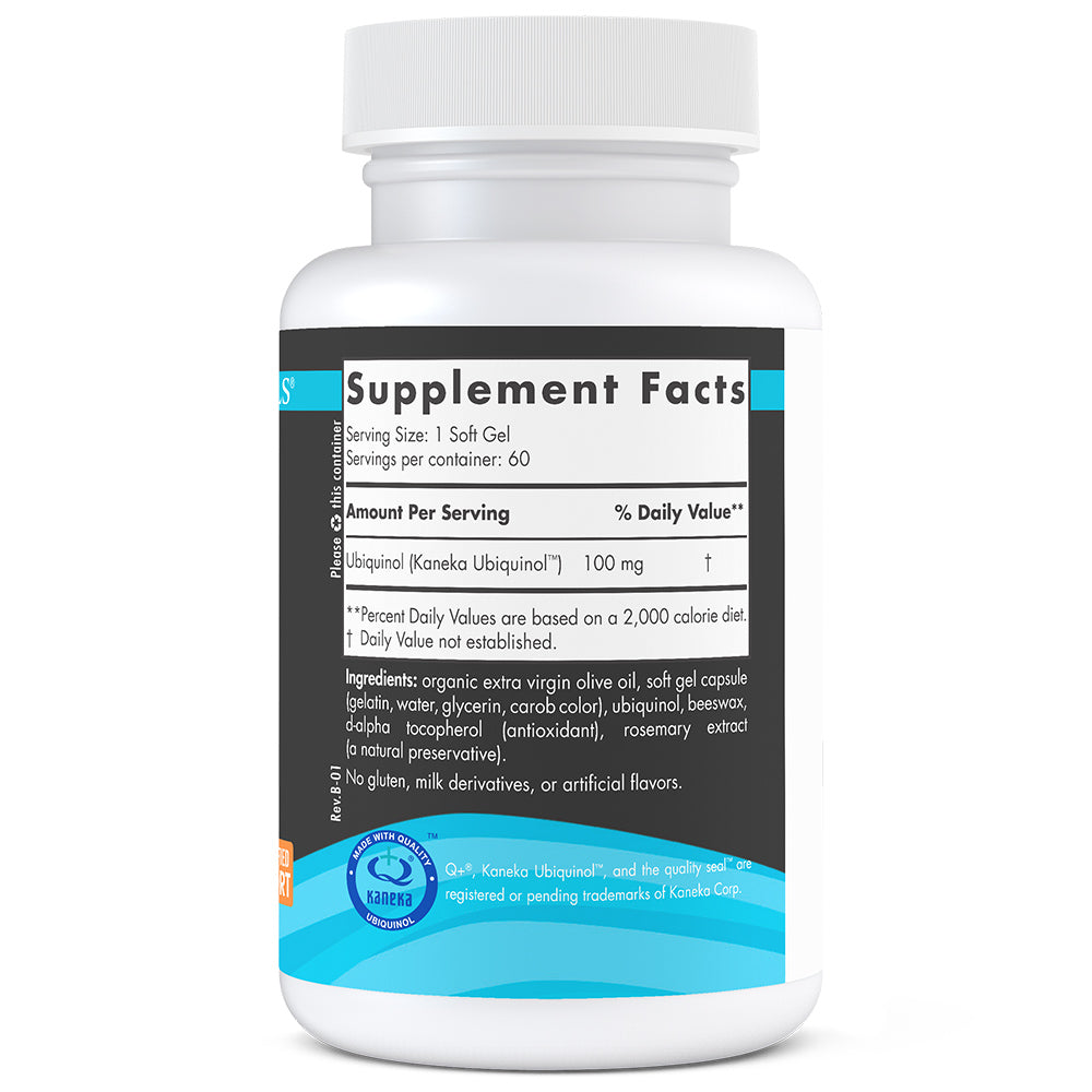 Supplement facts and NSF Certified for Sport certification details.