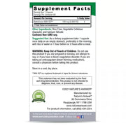 Nature’s Answer NSK-SD Nattokinase 60 capsules supplement facts label