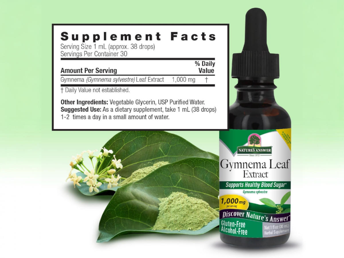Nature’s Answer Gymnema Leaf Alcohol-Free Liquid Extract - 30ml