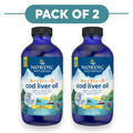 Nordic Naturals Aceite de Hígado de Bacalao Arctic-D - 1060mg Omega-3 + D3, Sabor Limón - 237ml