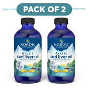 Nordic Naturals Arctic Cod Liver Oil Lemon 237ml Pack of 2