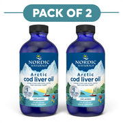 Nordic Naturals Arctic Cod Liver Oil Unflavoured 237ml Pack of 2