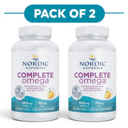 Nordic Naturals Complete Omega 565mg Lemon 120 Soft Gels Pack of 2