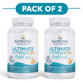Nordic Naturals Ultimate Omega-D3 - 1280mg Omega-3 + 1000 UI D3 - cápsulas blandas sabor limón