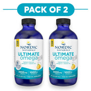 Nordic Naturals Ultimate Omega Xtra Liquid Lemon with Vitamin D3 237ml Pack of 2