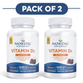 Gomitas Nordic Naturals vitamina D3 + hierro 1000 UI - sabor frutos silvestres - 120 unidades