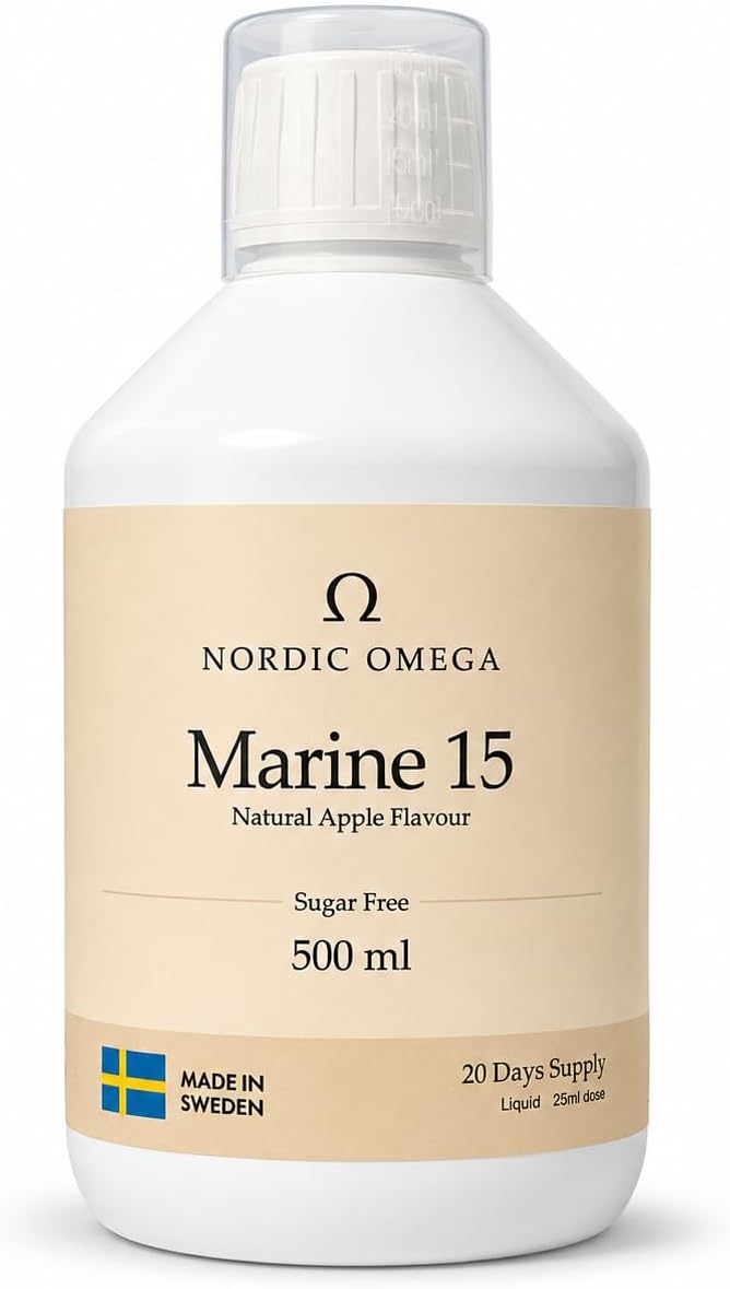 Nordic Omega Marine Collagen 15 Sugar Free Natural Apple Flavour 500ml bottle