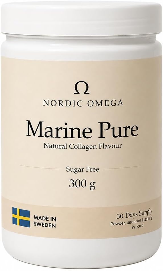 Nordic Omega Marine Pure Collagen Sugar Free Powder 300g container