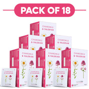 NutraTea Chamomile & Valerian Herbal Tea 20 Tea Bags Pack of 18