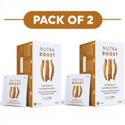 NutraTea NutraBoost Ginseng & Ashwagandha Herbal Tea 20 Tea Bags Pack of 2