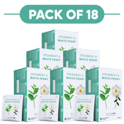 NutraTea Spearmint & White Peony Herbal Tea 20 Tea Bags Pack of 18