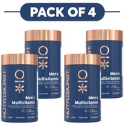 Nutriburst Men's Multivitamin Wild Berry Gummies 60 Count Pack of 4