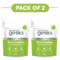 Nutrition Geeks Pure Creatine Monohydrate Powder 315g Pack of 2