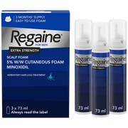 Regaine For Men Extra Strength Scalp Foam 5% Minoxidil triple pack 3 x 73ml