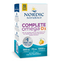 Nordic Naturals Complete Omega-D3 Cápsulas blandas - Sabor a limón - 1000 UI de D3