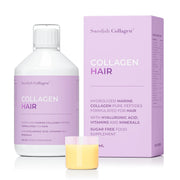 Swedish Collagen Hair liquid bottle citrus flavour sugar free 500ml with dosage