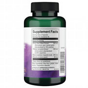 Label showing supplement facts and ingredients for Swanson Horny Goat Weed Complex 120 Capsules