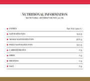 Supplement facts & ingredients image: La Española avocado oil ingredients label bottle 1L