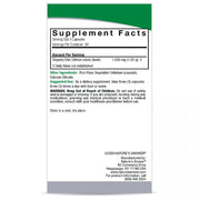 Nature’s Answer Slippery Elm Bark Capsules 90 count supplement facts label