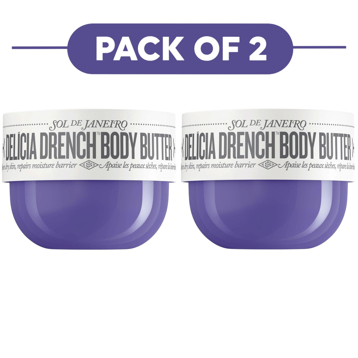 Sol de Janeiro Delicia Drench Body Butter 240ml Pack of 2