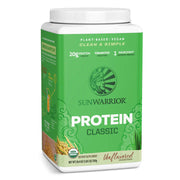 Sunwarrior Organic Brown Rice Protein Powder tub, unflavoured 750g