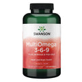 MultiOmega 3-6-9 Aceite de Linaza, Pescado y Borraja Swanson – 120 Cápsulas Blandas