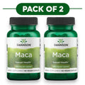 Swanson Maca 500mg 60 cápsulas veganas Pack de 2