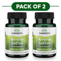 Swanson Avena Sativa 400mg 60 cápsulas Pack de 2