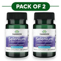 Swanson Selenio L-Selenometionina 200mcg 120 cápsulas Pack de 2