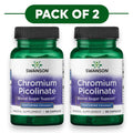 Swanson Chromium Picolinate 200mcg 60 Capsules Pack of 2